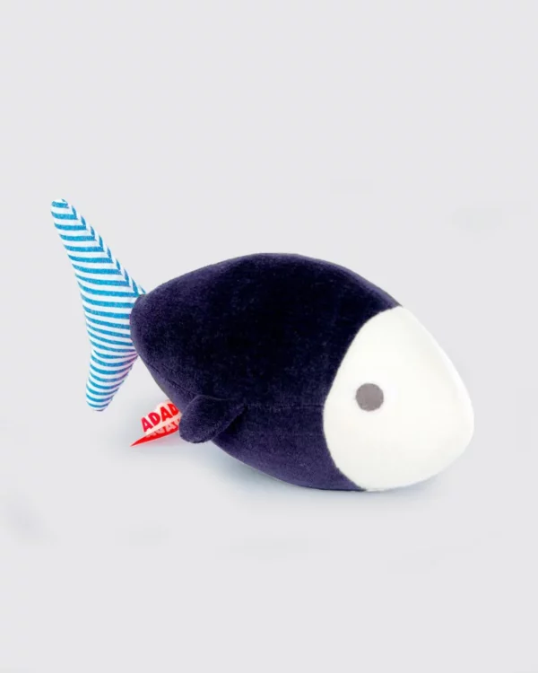 Peluche naissance Elliot le poisson ADADA, forme facile à attraper