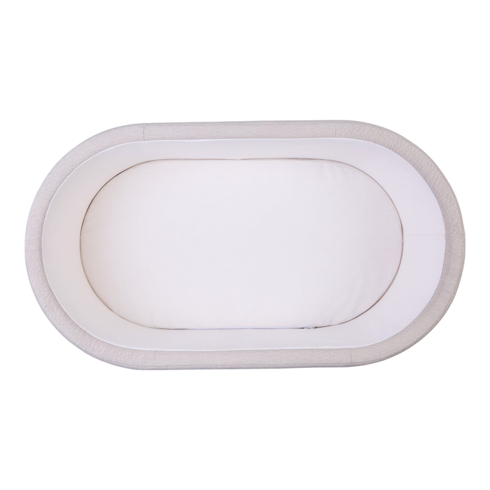 Vue du dessus du berceau 2 en 1 évolutif Childhome Linnen Effect Beige