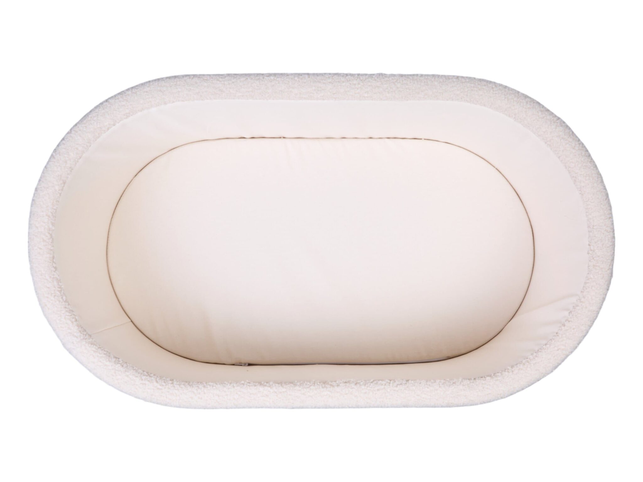 Vue du dessus du berceau 2 en 1 évolutif Childhome Teddy Off White