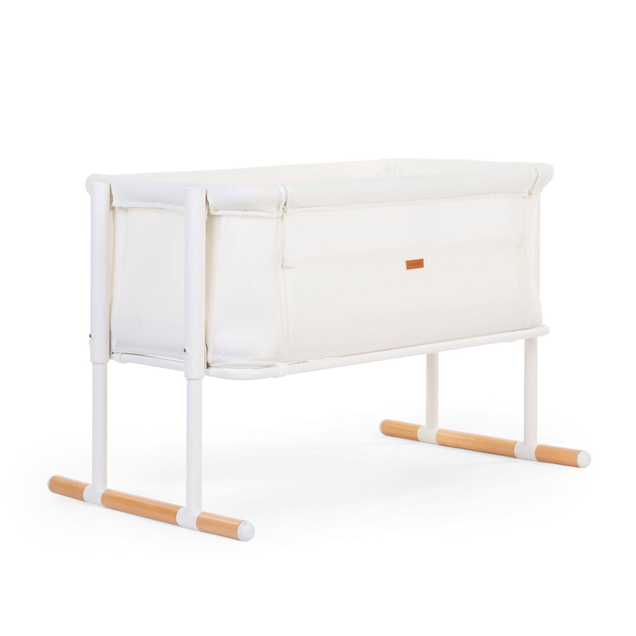 Vue 3/4 du cododo EVOLUX 2 en 1 Childhome Natural White
