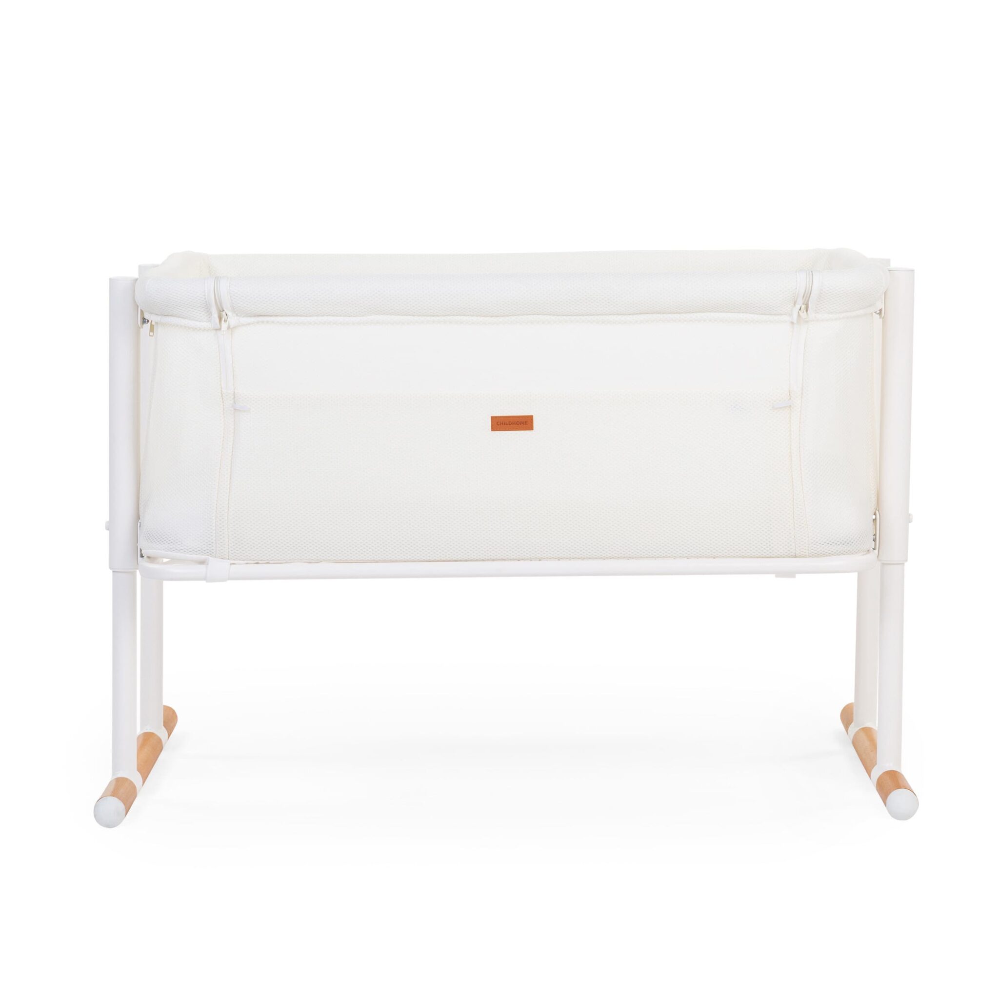 Vue de face du cododo EVOLUX 2 en 1 Childhome Natural White