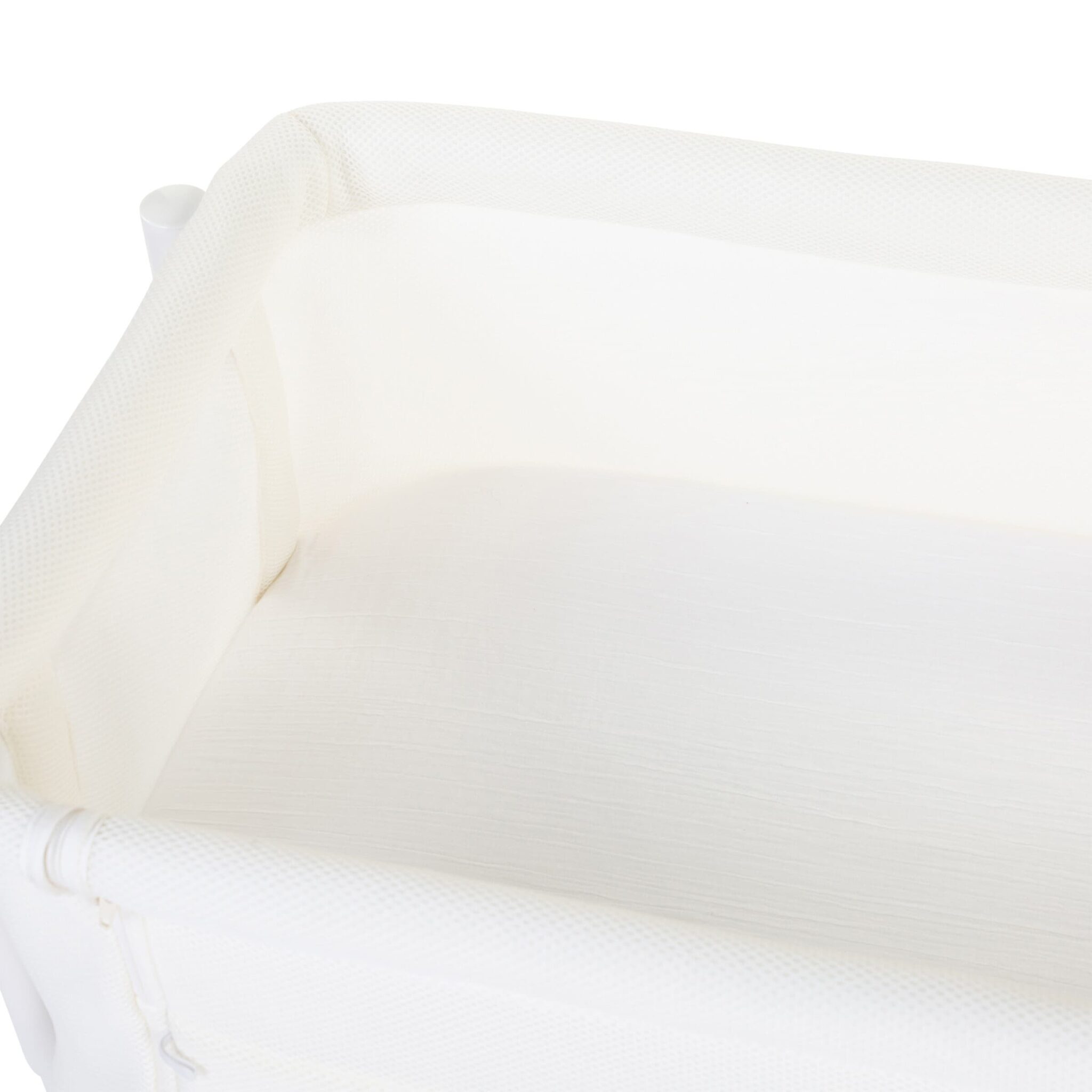 Détail intérieur du cododo EVOLUX 2 en 1 Childhome Natural White avec matelas