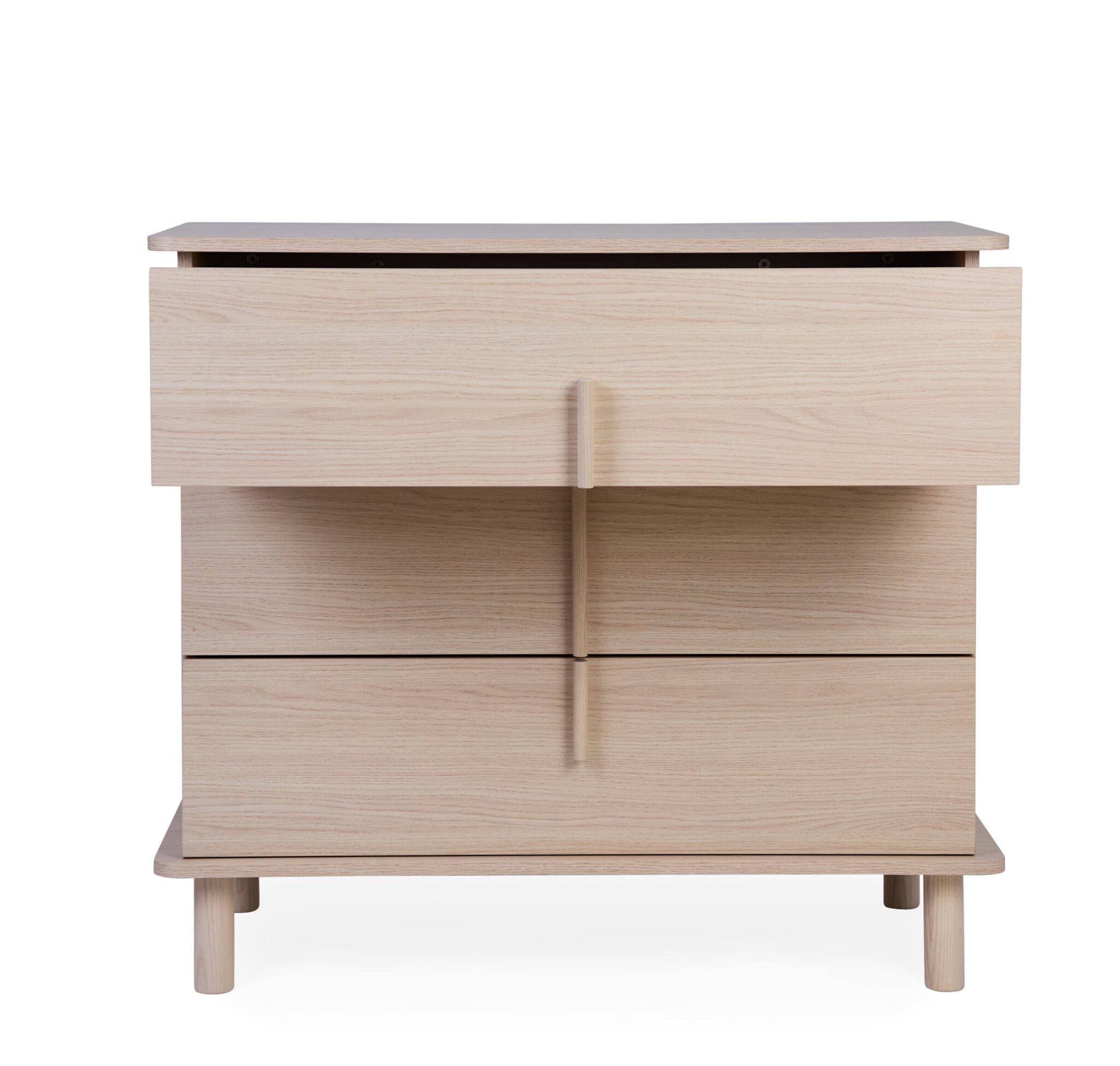 Commode bébé Childhome Nordica Natural avec tiroir ouvert