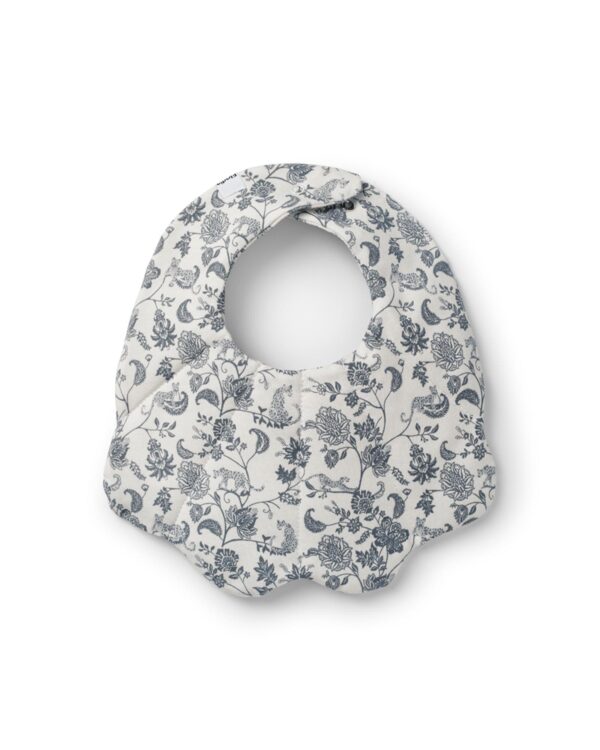 Bavoir bandana Elodie Garden Leo Toile avec motif floral bleu